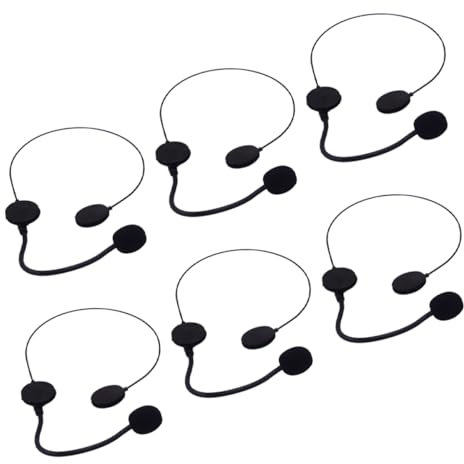 GALPADA 6pezzi Microfono Giocattolo Cuffia Per Costumi Cosplay e Feste Tema Accessori Per Feste e Cosplay