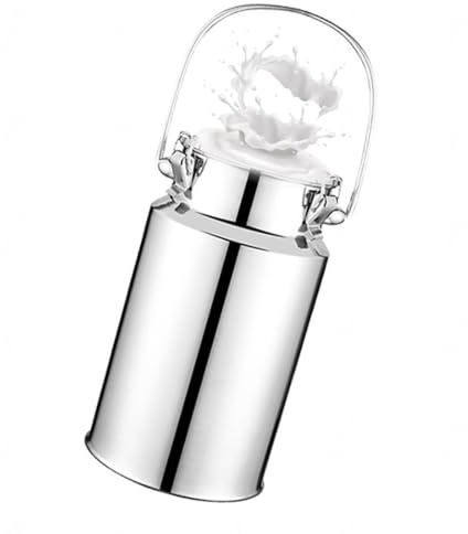 201 Pot a Lait Inox Bidon De Transport De Lait De Ferme 3/5/10/15 Litres Bidon De Baratte À Lait Pot Seau À Vin Baril Seau À Eau Huile Réservoir À Thé Avec Couvercle Scellé,capacity1-3L