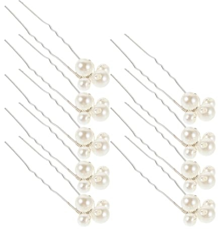 Cabilock 9 Horquillas Pelo Elegantes Pinzas Decorativas Perlas de Imitación y Cobre de Novia Accesorios Vintage y Ligeros para Boda y Uso Diario para Mujeres
