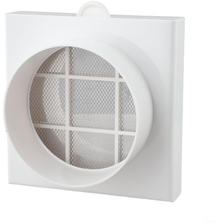 Removable Washable Duct Air Filter for PVC PE Pipe Ventilation Aluminum Foil Tube Compatible Dust Removal Mesh Filter for Cleaner Indoor Air (110mm)