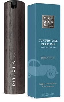 RITUALS The Ritual of Hammam Autoparfum Spray-Set mit nachfüllbarem und Holzhalter, Eukalyptus und Rosmarin, 14 ml