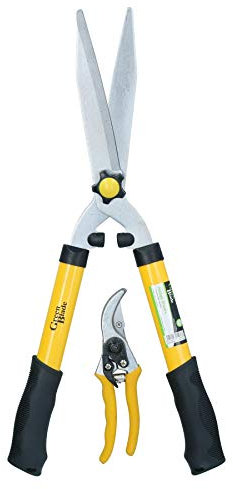 AB Tools Heavy Duty Pruning Shears + Hedge Shears Gardening Set Cutters Trimmers 2pc