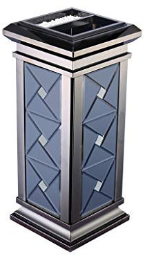 Standaschenbecher 8L Edelstahl Mülleimer Aschenbecher Mülleimer Outdoor Indoor Verdickter Aschenbecher Mülleimer 25,5/26,7 Zoll Aschenbecher für Draussen (Color : E)