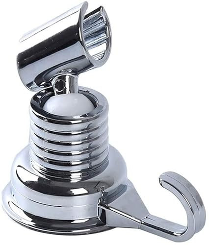 Kopfhalter, Montagehalterung, Badezimmerzubehör, Duschhalterung Verstellbarer Sauger Duschkopf Ständer Wandhalterungssaugne Absorption Kleber Wandhalterhalter Halterung Halterung mit Handtuchhaken