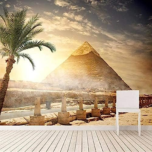 3D Wandbild Ägypten Wüste Himmel Pyramide Natur Tapete Bar Wohnzimmer Sofa TV Hintergrund Schlafzimmer Tapete 3D Tapete Vlies Effekt Tv Die Fototapete Wandbild Wohnzimmer Schlafzimmer-350cm×256cm