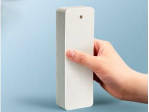 Blanko Aquarell Lesezeichen 300g, 100 Blatt Premium Naturweiß Aquarellpapier, 15 x 5cm Lesezeichen mit Loch für Handgemachte Dekoration, DIY Geschenkanhänger Etiketten, Bastelprojekte, GrußKarten