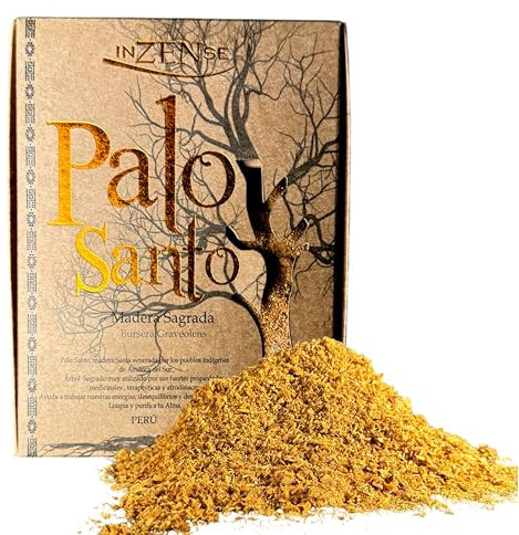 INZENSE - Palo Santo Viruta para Limpieza Energética - Incienso Natural Purificador Orgánico - Kit 50 Gramos - Original Perú