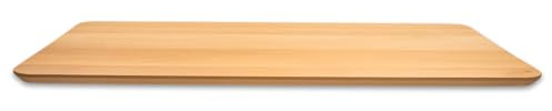 LUMBERLAND Piano da scrivania in legno massello di faggio con bordo svizzero (160 x 60 cm)
