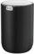 EKO Fandy Table Bin, 1.5L Mini Desk Rubbish Bin with Swing-Top Lid, 1.5 Litre Small Table Round Wastebasket for Office, Home, Bathroom, Bedroom, Car (Black)