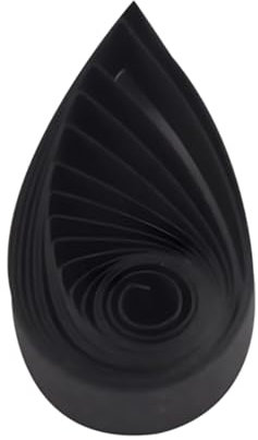 Quilling Papierstreifen 3mm Paper Quilling Streifen Papier Quilling Set Papierbreite 3mm Schwarz Art Streifen für DIY Handwerk 54cm Länge