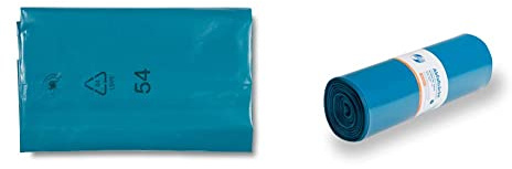 Deiss 90154 Müllsäcke, 240 L, blau, extra stark, 100 Stück & Schwerlast Müllsäcke DEISS PREMIUM PLUS, 120 L, für Bauschutt