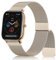 Oumida Armband Kompatibel mit Amazfit GTS/GTS 2 Mini/GTS 2 / GTS 3 / GTS 4 / GTS 4 Mini Armband, Edelstahl Metall Ersatzarmband für Amazfit Bip 3 Pro/Bip 3/Bip S/Bip U Pro/GTR 42mm, Vintage Gold