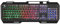 Tastiera Gaming PC Multimediale Illuminazione LED Retroilluminata USB Keyboard Gaming Tasti Anti Ghost Pannello Metallico HARD4642