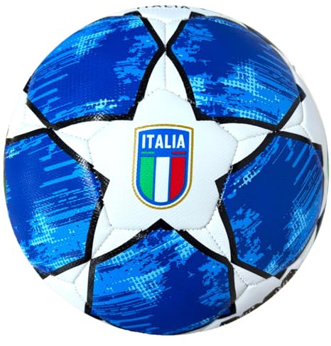 Palla Calcio Bambini Adulti - Pallone Calcio Italia Misura 5 - Blu