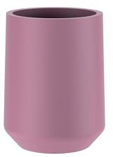 COSMIC Saona Portacepillos de Dientes para Encimera de Diseño Elegante Fabricado en Resina. Vaso para Cepillo de Dientes. Recipiente Redondo para Lavabo de Color Blossom