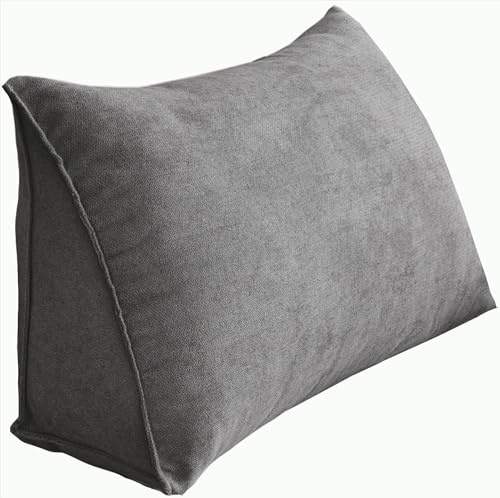 seokor Lesekissen für Bett, Weiches und Bequemes Kopfteilkissen Ergonomisches Lordosenstützkissen 60/70/90/100cm Sofa Rückenkissen Abnehmbarem Wandkissen für Bett/Couch(A2,120x35cm/47x13in)