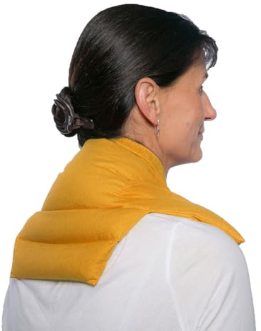 Nackenkissen Komfort - mango - Kirschkernkissen - Wärmekissen & Kältekissen - 5-Kammer Rücken Schulter Nacken