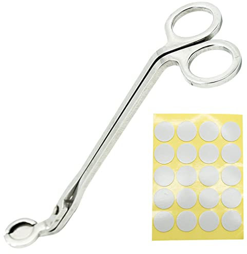 Coupe-mèche de bougie, coupe-mèche en acier inoxydable, coupe-mèche, coupe-mèche, lampe à huile, accessoire de bougie, atteint profondément dans les bougies, empêche la suie