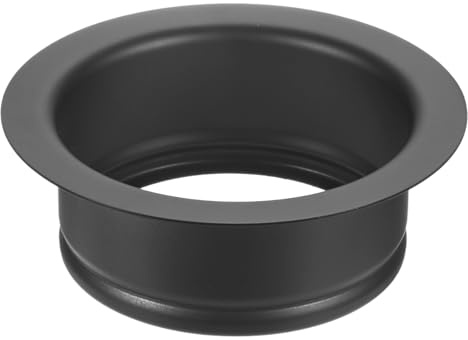 M METERXITY 1-Pack Garbage Disposal Sink Flange 3-1/2in Black | Kitchen Sink Replacement Accessories, Garbage Disposal Parts, Universal Flange Fit for Standard Sink Drain Hole