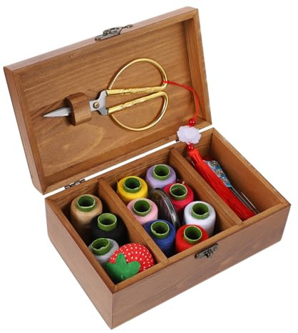 PERSELOSO Kit da Cucito Base Scatola Portaoggetti per Ricamo Accessori per Cucito Mano Custodia per Ricamo e Strumenti per Quilting