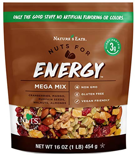 Nature's Eats Dadi per Energy Mega Trail Mix, Oz assortiti 473,6 g