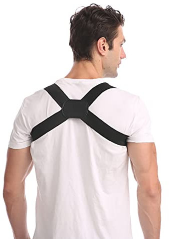 Dkings Haltungskorrektur Damen Herren Geradehalter Rücken für eine selbstbewusste Körperhaltung Schultergurt Haltungskorrektur für den Rücken (S, Schwarz)