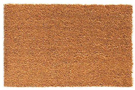 HPFloor Kokosmatte 80x50x2,4 cm I Fußmatte aus robusten Kokos-Fasern I Fußabstreifer für Haustür & Eingangsbereich I 2,4cm hohe Schmutzfangmatte I Türmatte pflegeleicht I Fussmatte in Nature