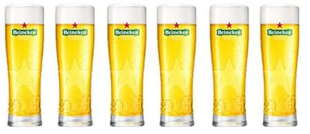 Heineken Bierbecher 25 cl / 250 ml | 6er Set | hochwertige Gläser