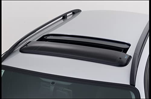 Climair Windabweiser Schiebedach - Dachwindabweiser für Schiebedach 05-5530, Farbe: rauchgrau - Set mit Parkscheibe - Kompatibel für VW T5 Van, Baujahr: 2003 -