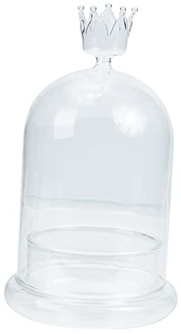 Garneck Preserved Flower Cake Cover Glass Dome Glass Cover for Flower Adornment for Living Ornaments Modern Cottagecore Decor and Party Table Centrepiece