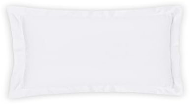 Magano® Juego de Ropa de Cama de Lujo – Bambú & Algodón Satén – 400 TC (Blanco, 40 x 80 cm)