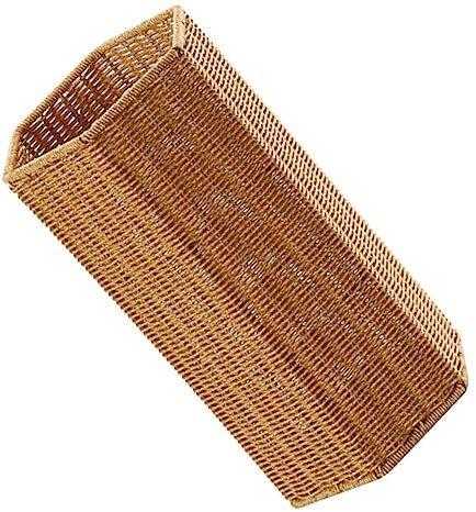 DOITOOL Titular De Paraguas Para Entrada Interior Estera De Yoga Soporte De Paraguas De Mimbre Artificial Bandeja De Agua Titular De Paraguas Para Almacenamiento Interior Rack Titular De