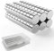 LISOPO 60 Imanes de Neodimio 5 x 3 mm - Pequeños y Fuertes Mini Imanes para Pizarra Magnética, Tablón de Anuncios, Neveras y Manualidades