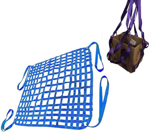 SSDDLZEQ Dekorative Zaun-Hebegurte, Hochleistungs-Hebegurte, Hebe- und Bewegungsnetze for Be- und Entladen von Gütern (Size : 2 X 2M/Mesh 15cm/Load 2T)