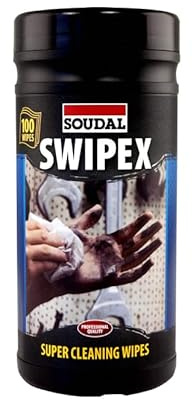 Swipex Wipes - Lingette nettoyante - Soudal - Boite de 100 pièces