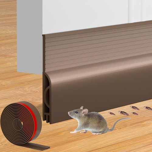 zeyedemo 300 x 5 cm Türdichtung Extra Starke Selbstklebende Türzugluftstopper Silikon Türdichtung Zugluftstopper Schwarzer Türzugluftstopper für Windschutz Schallschutz Kälte