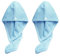 Xkzhrr Toallas para Secar El Pelo, 2pcs Gorro de Pelo Seco para Mujeres, Toalla Pelo Microfibra Anti frizz,Turbante Microfibra Pelo,SúPer Absorbentes de Secado RáPido(Azul)