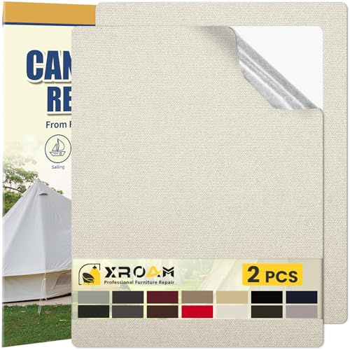 fabric adhesive fabric 21 x 30 cm, adhesive fabric for fabric, outdoor waterproof, patch adhesive fabric for boat covers, sofas, camping tents, repair patches for white canvas