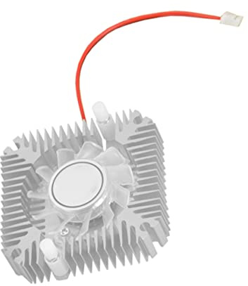 SHINEOFI Refroidisseur De Carte Graphique Silencieux 12v 55mm En Aluminium Anodisé Pour Gamers Et Professionnels Refroidissement Pc Blanc