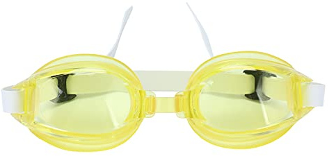 Occhialini da nuoto per bambini Guarnizione in silicone morbido Fascia regolabile per occhiali da piscina per bambini (Gialla)