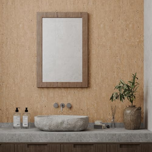 VaryPaper Tapete Betonoptik Klebefolie Sandstein 40cmx200cm Dekofolie Möbelfolie Betonoptik Wandtapete Badezimmer Wohnzimmer Kamin Folie Arbeitsplatte Küche Schrank Fensterbank Folie für Möbel