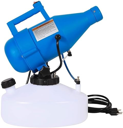 4.5L (1.2 Gallon) Electric ULV Portable Fogger Sprayer Machine Cold Fogger Machine Spraying Distance 30ft for Home,Hotel,Church,School,Yard