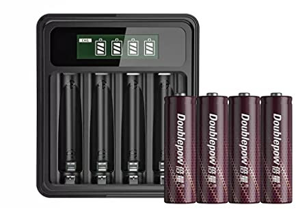 XCC Batería Recargable No.5 Recargable No.7 Juego de Alta Capacidad Universal Five Seven Cargador 1.2V NiMH (Size : No. 5)