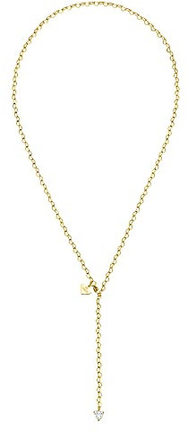 Purelei® Endless Love Kette (Gold), Wasserfeste Y-Halskette für Frauen mit Herzanhänger aus Edelstein, Kette aus Edelstahl, Geschenk für Frauen, 60 cm Länge verstellbar