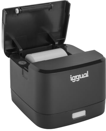 iggual Imprimante thermique de tickets TP Easy 58 - Connexion USB + RJ11, 58 mm d'impression, vitesse 90 mm/s, 203 x 203 dpi, Windows 11/10/8/7/Vista/XP/2000/JPOS/Linux, SDK Android, iOS, Windows (139