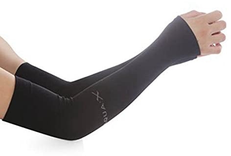 NONDK 1 par unisex kylhylsor, UV-skyddande armärmar för män och kvinnor, för löpning, cykling, vandring, golf (svart), Svart noir noir, 5 centímetros x 3 centímetros x 9 centímetros