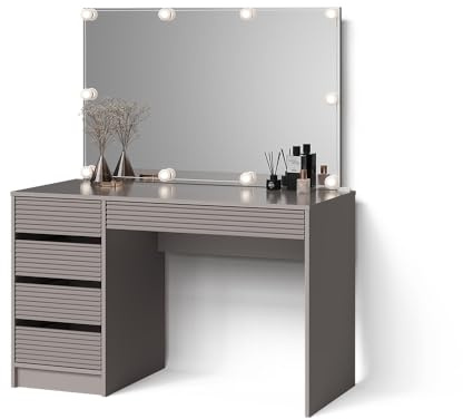 Livinity Schminktisch Imola, Cashmere, 120 cm mit LED Beleuchtung