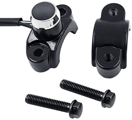 Qsvbeeqj Interruptor de aleación de aluminio para manillar, bocina de arranque, faro, botón de acción momentánea, interruptor de motocicleta, 22 cm, interruptor de motocicleta, acción momentánea, luz