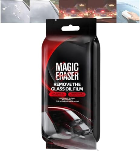 Éponge de nettoyage magique pour film de verre de voiture, brosse de retrait de film d'huile pour pare-brise, nettoyage de film d'huile automobile, nettoyant magique pour vitres pour enlever la saleté