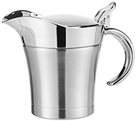 Thermo Sauciere Soßenkanne Soßenschale Isolier Kanne doppelwandig Edelstahl
